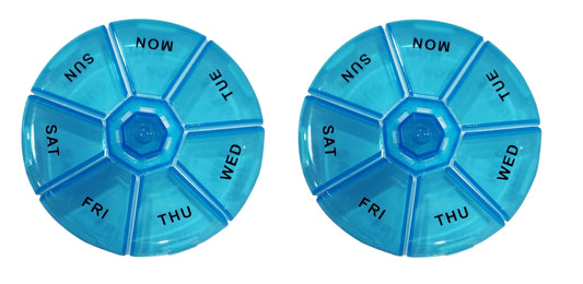 AKL030-2-Aktive life Round pill Organiser-Pack of 2