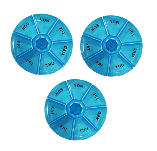 AKL-032-1-Aktive Life Round Pill Organiser -pack of 3