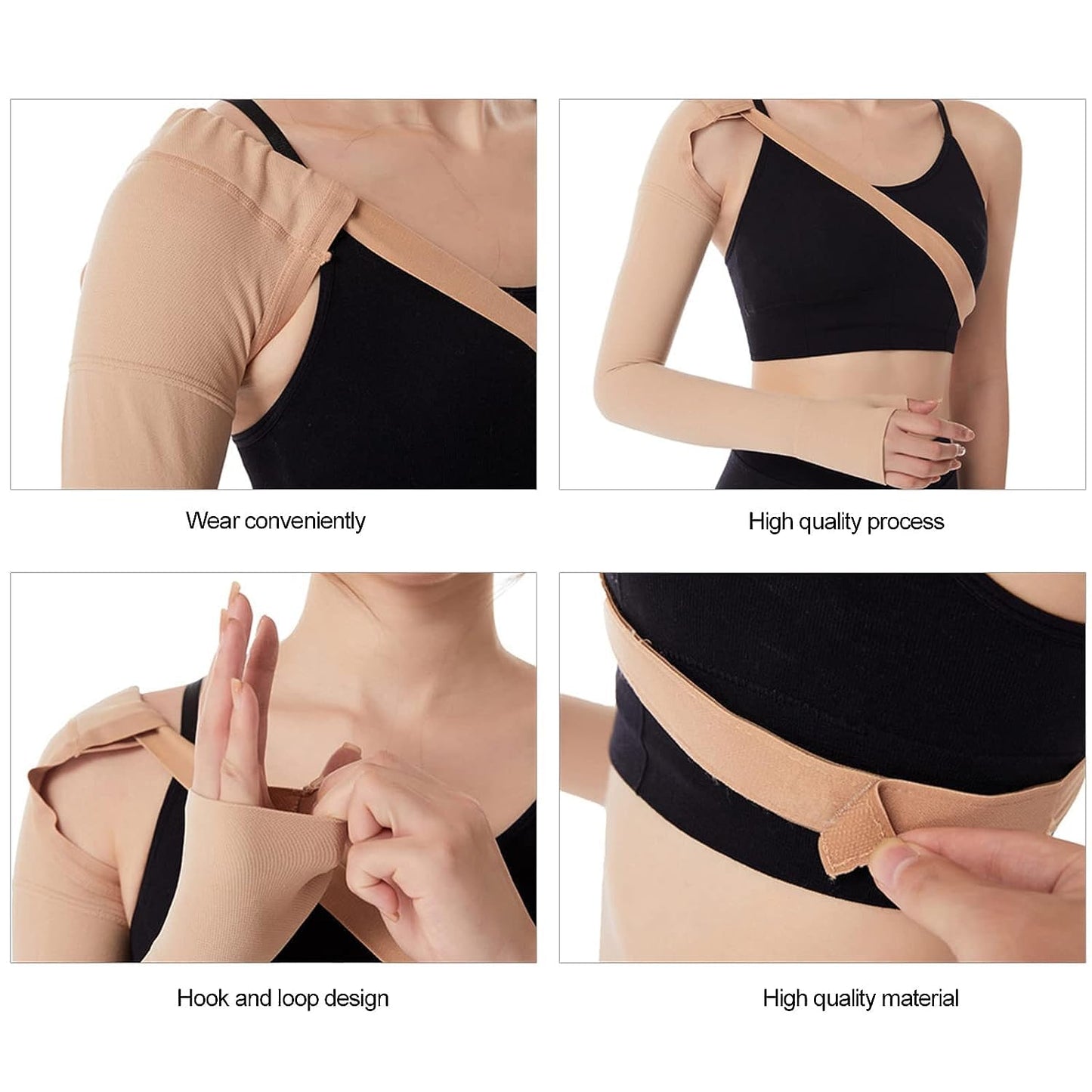 AK597-Aktive Support Medical compression arm Sleeves-Righrt and Left hand