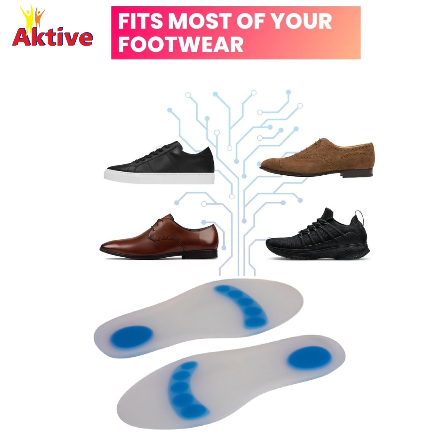 AK562-Aktive Support 562 Silicon Full insole Metatarsal