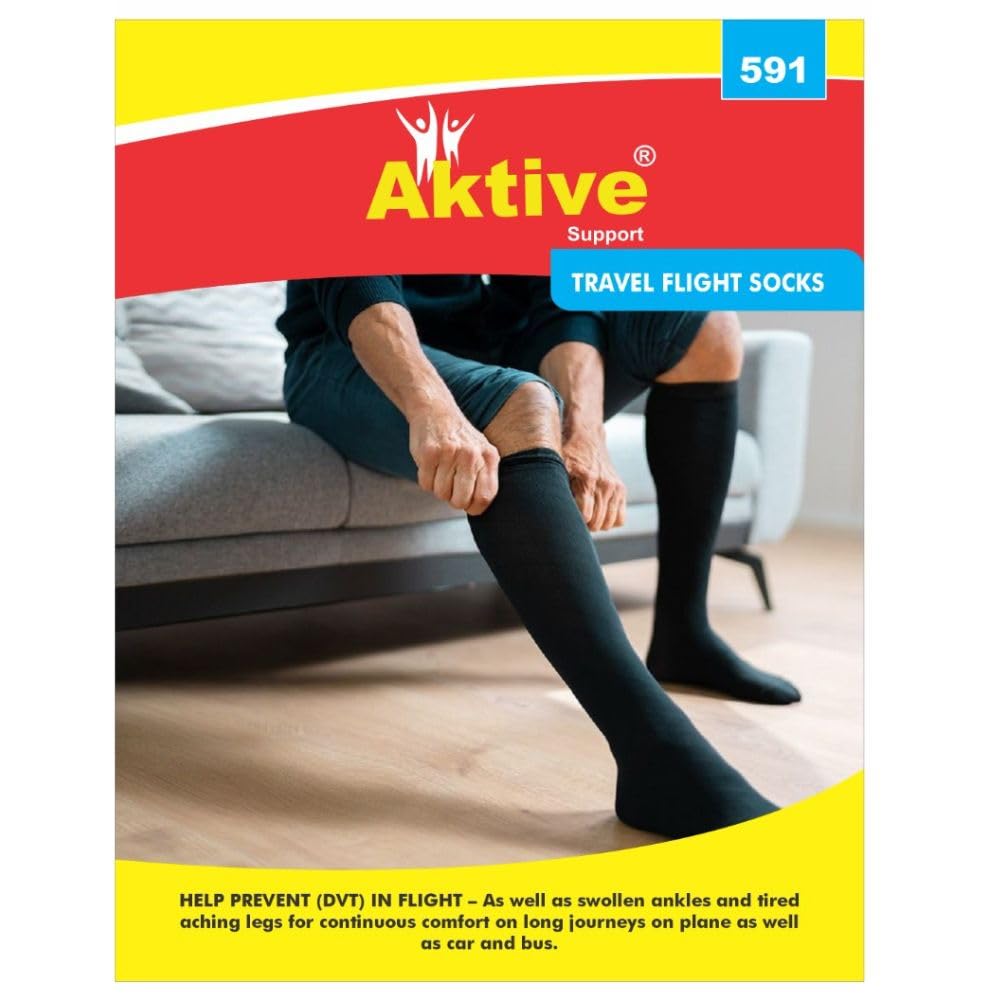 AK-591-Aktive Support Travel Flighit Socks