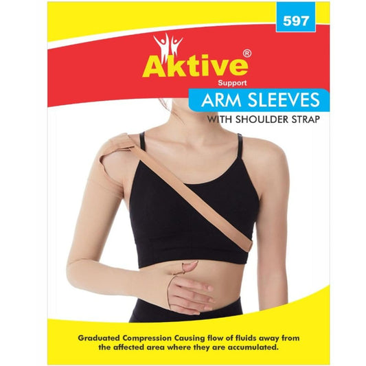 AK597-Aktive Support Medical compression arm Sleeves-Righrt and Left hand