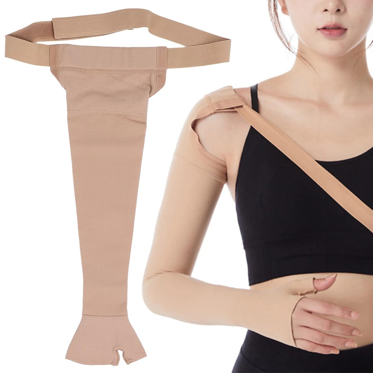 AK597-Aktive Support Medical compression arm Sleeves-Righrt and Left hand