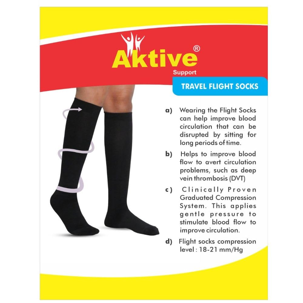 AK-591-Aktive Support Travel Flighit Socks