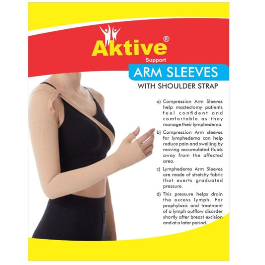 AK597-Aktive Support Medical compression arm Sleeves-Righrt and Left hand